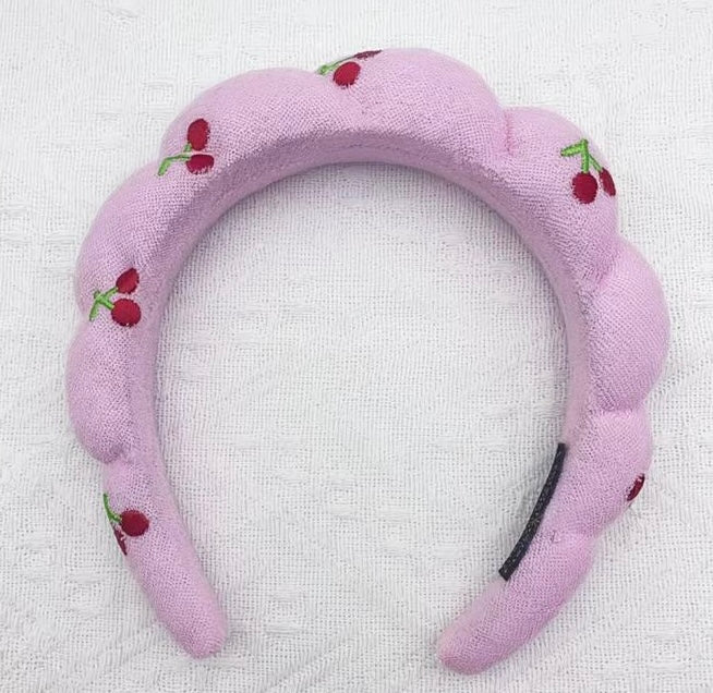 Diademas acolchadas de cerezas