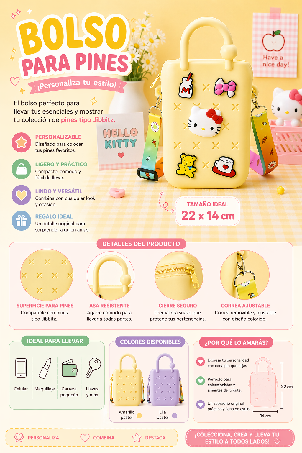 Bolso para charms de Crocs