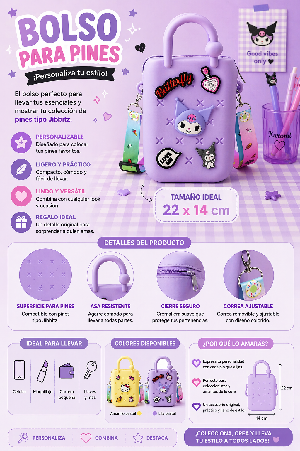Bolso para charms de Crocs