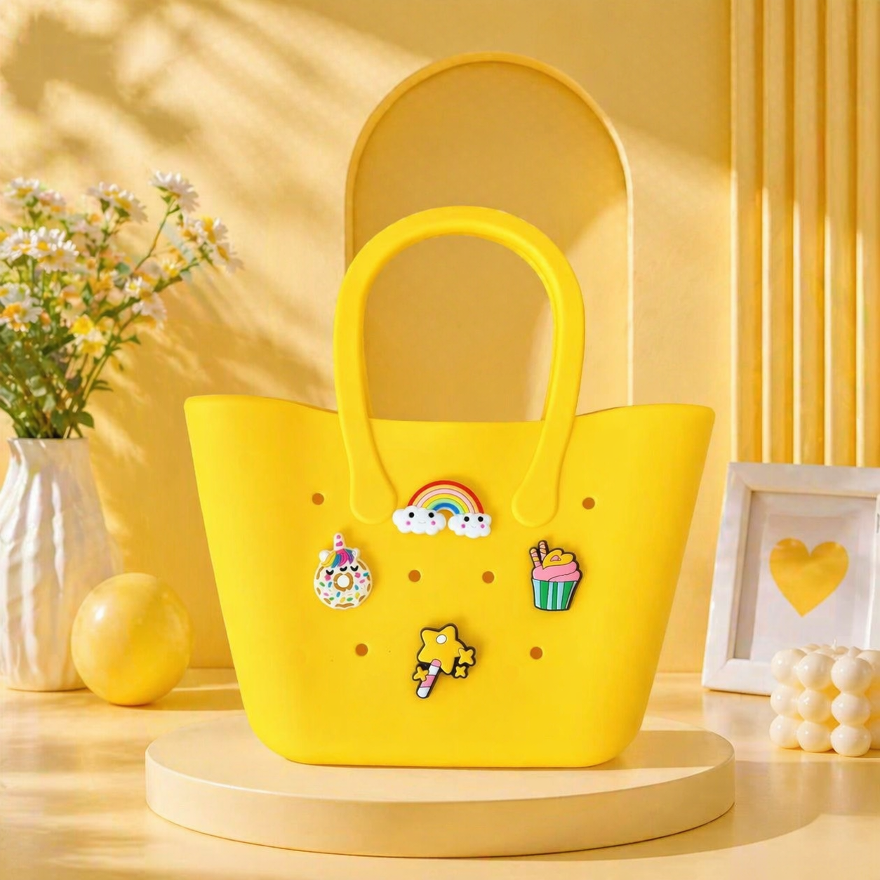 Bolso Personalizable con Charms Tipo Crocs