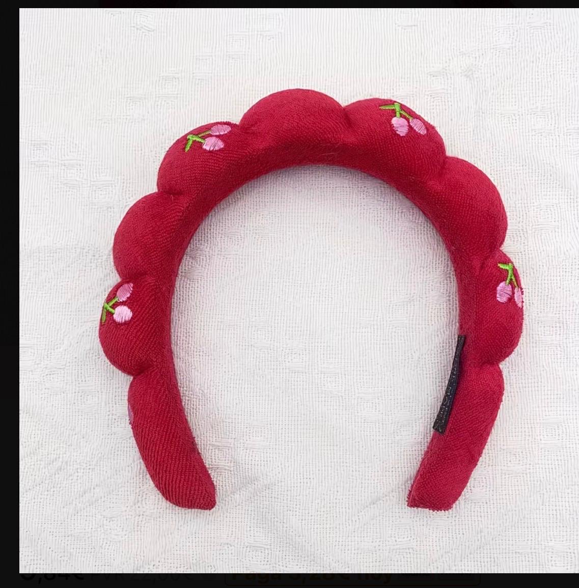 Diademas acolchadas de cerezas