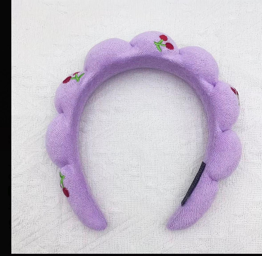 Diademas acolchadas de cerezas
